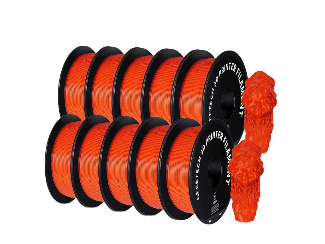 Filamento Para Impressora 3d, 1,75mm Petg, Material De Alta Resistência,laranja Oem