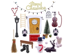Laxiscreed Kit De Casa De Bonecas 1:12 Com Elfo Natal Para Hobby E Decoração Natalícia