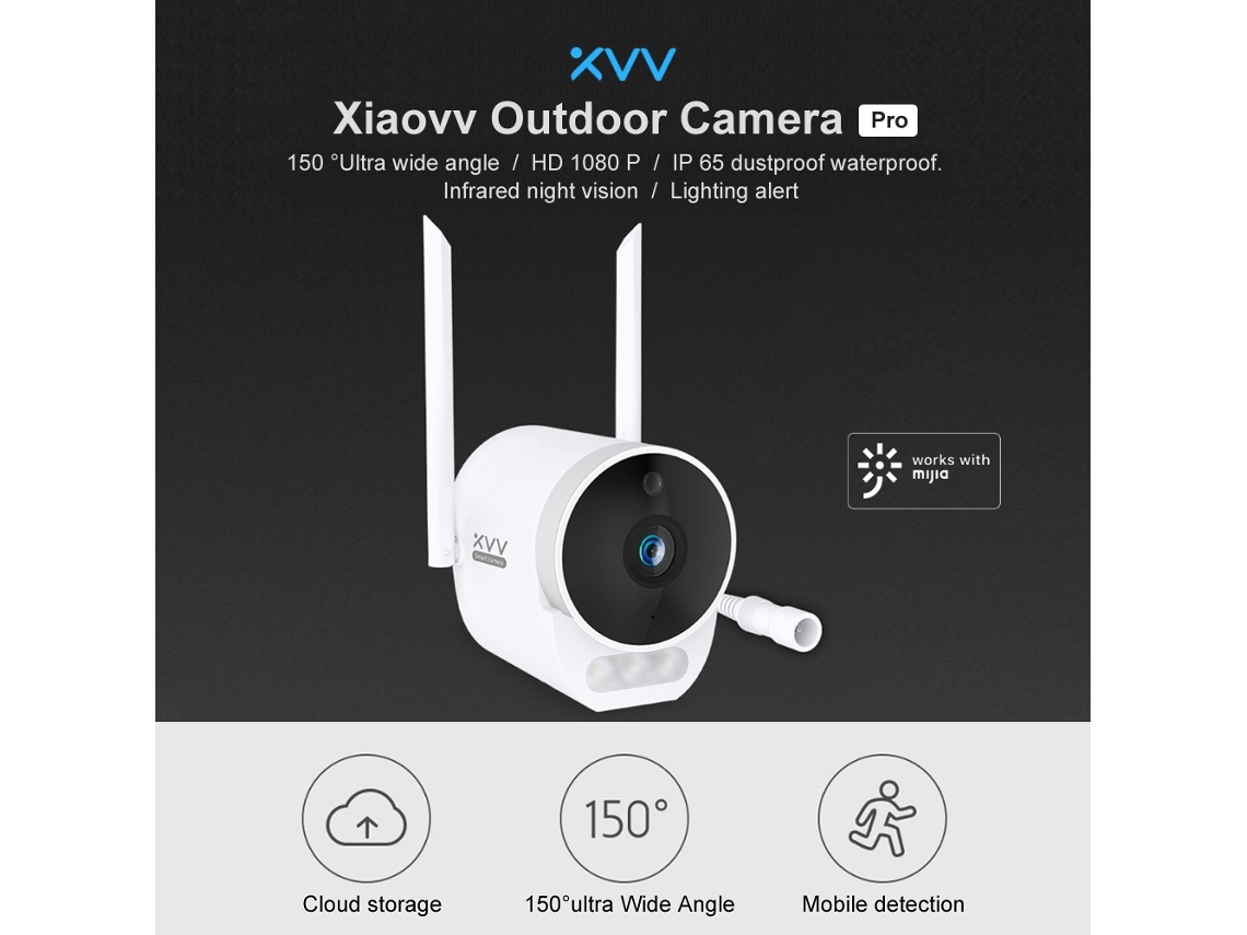 Câmera De Segurança Outdoor Xiaovv Pro Hd 1296p