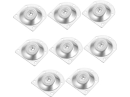 Conjunto De 8 Placas Fixação Inclinadas Para Pés Móveis, Em Ferro Resistente, Para Sofás