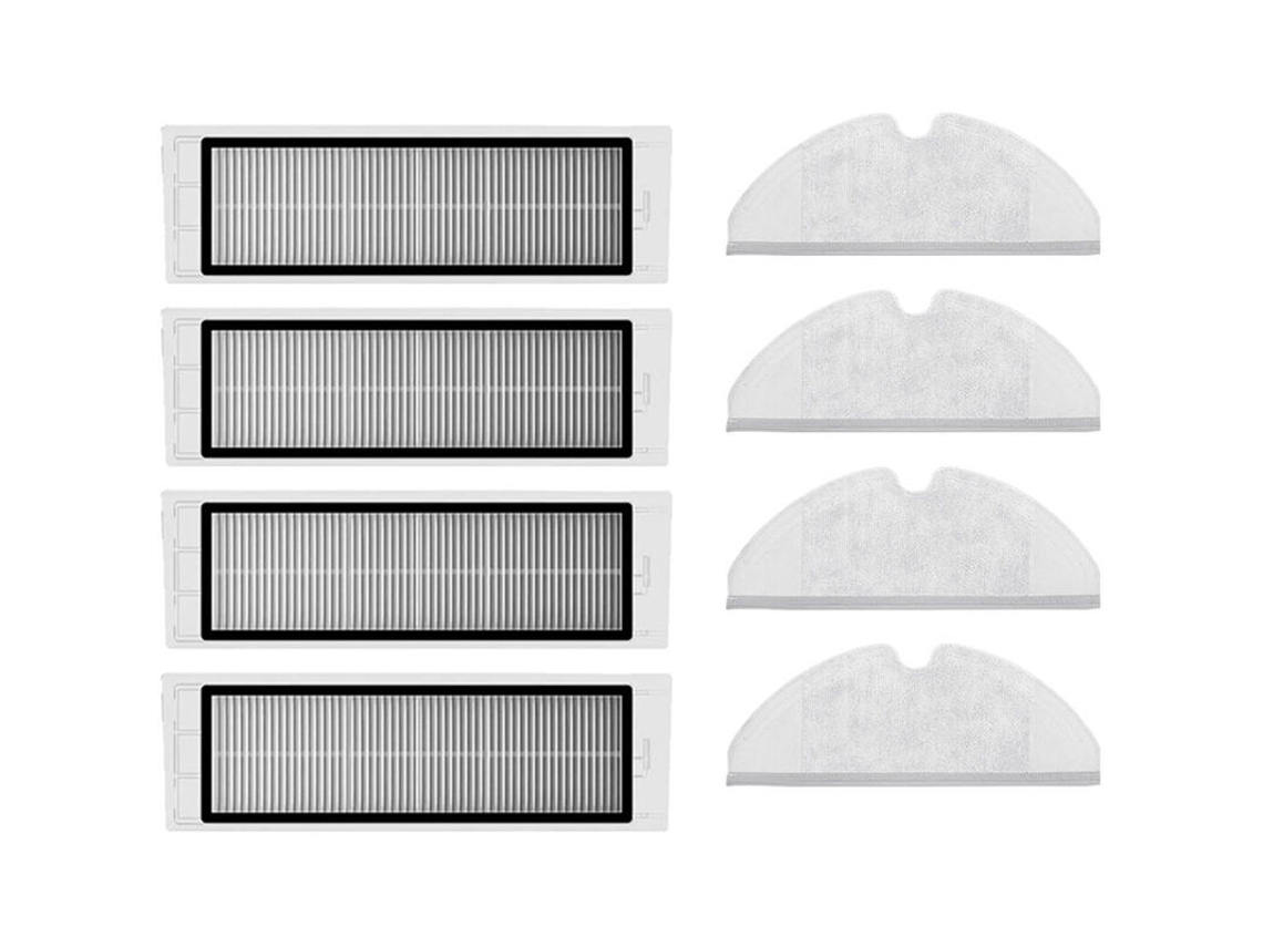 Peças de Reposição para Aspirador Robô: Filtro Hepa e Esfregão os Modelos S5, S502, 00, 02, S5 Max, S6, S6 Maxv, S6 Pure, E4 e E5 BRILVIBERA