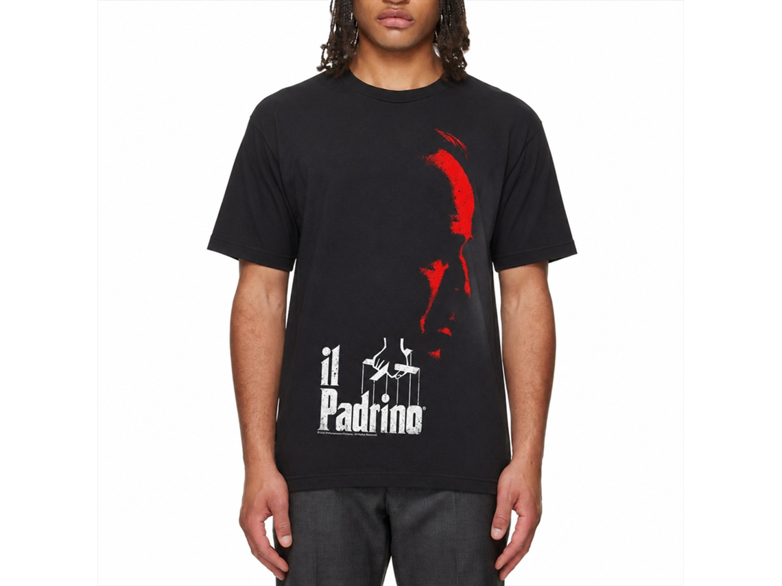 Rockinstone Godfather Red And White Black Adult T-shirt Size:l
