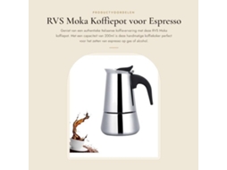 Pote De Café Rvs - Moka Pot - Café Eletrodoméstico - Italiano - 200ml - Bicicleta De Café
