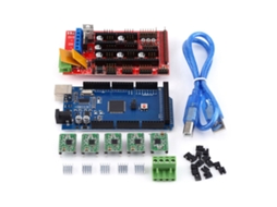 Placa de Controle Ramps 1.4 para Impressora 3d com Driver A4988, Dissipador de Calor e Cabo Usb