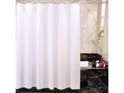 NEVEANCE Cortina de Chuveiro Branca 50x180 cm, Impermeável e Antifungo