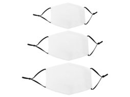 Metapacote De Má Scaras De Sublimação Branca Tamanho Misto / Pacote De 50 Monstershop