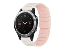 Bracelete para Garmin Fenix 8 / 7 / 6 / 5 silicone magnético azul meia noite XIAOMOYU (22mm)