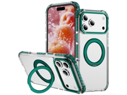 Capa Para Iphone 17 Pro Max Magsafe Anti-queda - Verde