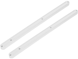 Corrediças Laterais Para Gavetas Em Plástico Branco, 2 Peças, 298mm