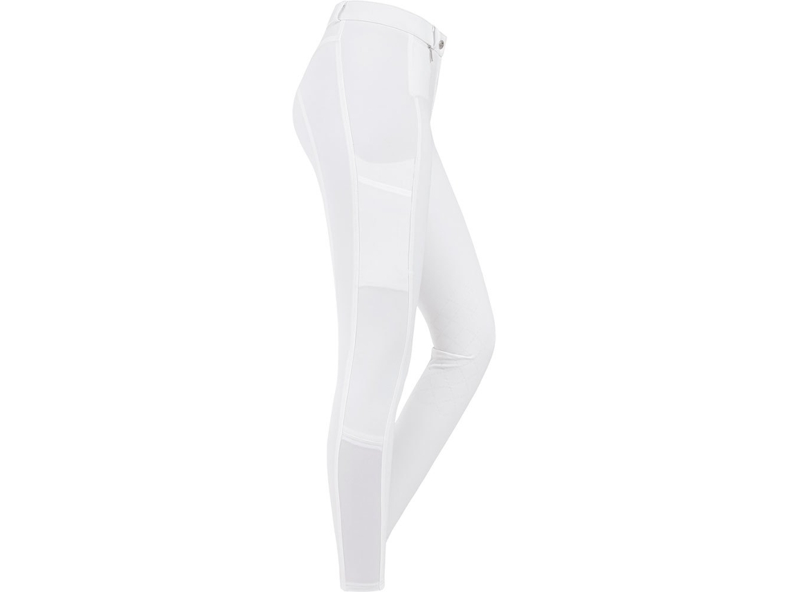 E.L.T. Calça de Montar com Reforço de Joelho de Silicone Micro Branco 140 Cme.L.T.