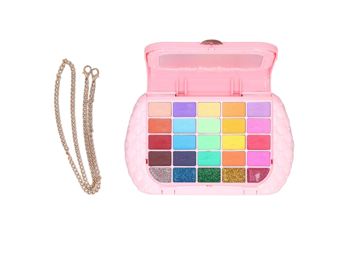 Ats kit de Maquillaje Real para Niñas Lavable Base Agua Sombras Labial Gloss Polvo Juguete de Maquillaje Falso