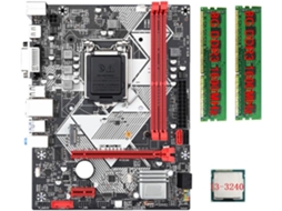 Placa mãe para Desktop B75 h + Processador I3 3240, 2x8gb de Ram Ddr3 1600mhz, Lga 1155 SFUSHOS