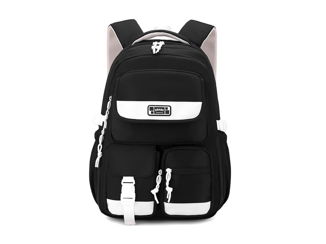 Mochila Escolar, Leve, Cor Preta Para Estudantes