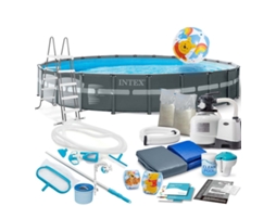 Piscina De Jardim Com Estrutura 732 X 132 Cm 20 Em 1 Intex 26340 Scooter Grátis