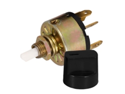 Interruptor rotativo de madeira maciça para ar condicionado automotivo
