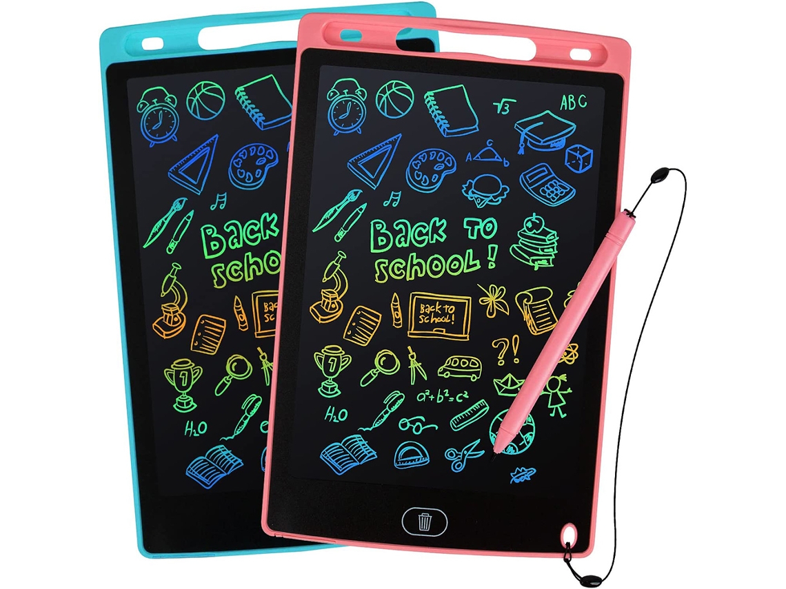 Prancheta LCD Slowmoose, pacote com 2, 10 polegadas, grafite colorida