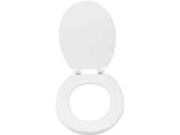 Tampa De Assento Sanitário Espessa Uo Na Cor Branca, Material Sólido, Fechamento Suave, Acessório De Gokoco