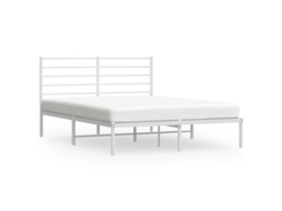 Bed Frame, Bed Frames Vidaxl Branco Aço (140 X 200 Cm)