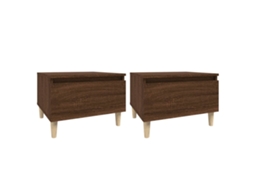 Side Table, Side Tables Vidaxl Marrom Madeira Processada (n/a)