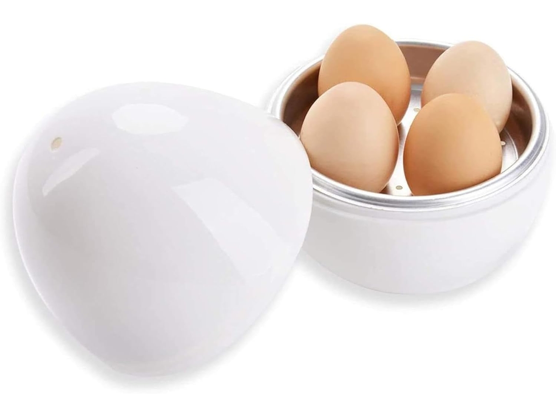 Cozinhador De Ovos Para Micro, Ondas Com Reservatório De Água, Vaporizador Para Micro, Ondas Com Função De Escalfar Ovos
