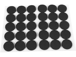 Pocreation Conjunto De 30 Pés Borracha Autoadesivos Antiderrapantes Pretos Para Móveis, Sofá, Mesa E Cadeira, Com