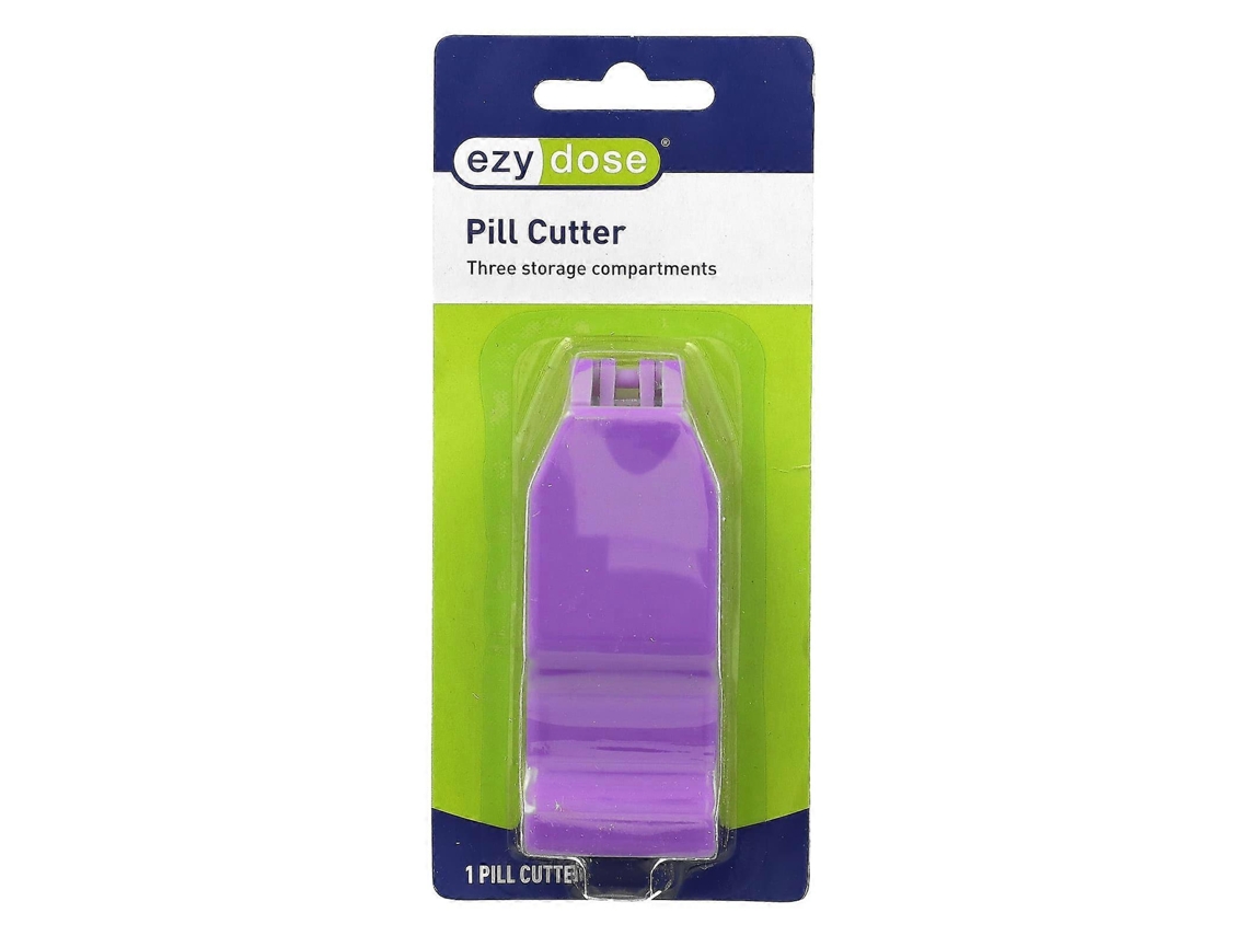 Cortador De Comprimidos Com Três Compartimentos, Roxo, 1 Unidade Nostalgia88