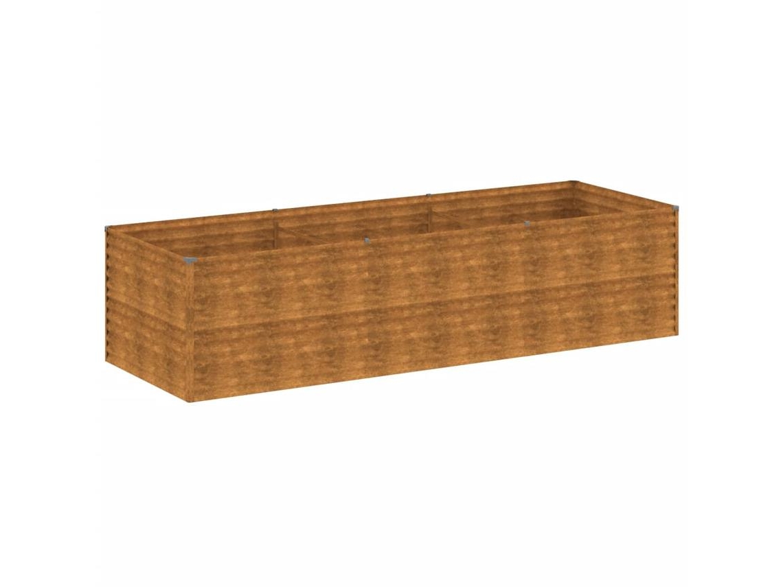 Garden Raised Bed, Garden Raised Beds Vidaxl Marrom Aço (290 X 100 X 69 Cm)