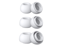Set De 3 Pontas De Silicone Zruxe Para Airpods Pro/pro 2 Brancas (tamanho L, Conforto Ergonómico)