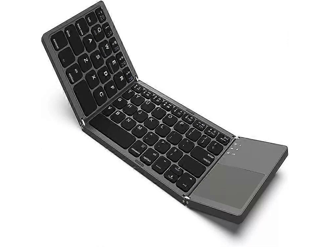 Teclado Dobrável Sem Fio com Touchpad para Windows, Android e Ios TAISHENGDA