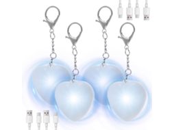 Conjunto De 4 Luzes De Led Em Formato De Coração Para Bolsas, Com Sensor Automático, Ideais Para Carteiras,