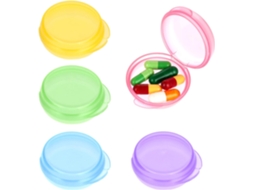 Porta Comprimidos Pequeno, 5 Unidades, Mini Portátil, Organizador De Medicamentos. Aquaforge