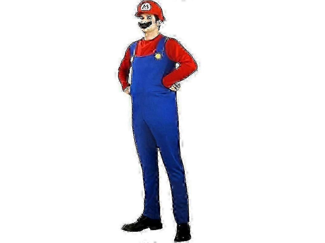 Traje De Cosplay Super Mario Luigi Para Adultos E Crianças Festas De Carnaval Halloween Presente Mario Rojo Hombre S