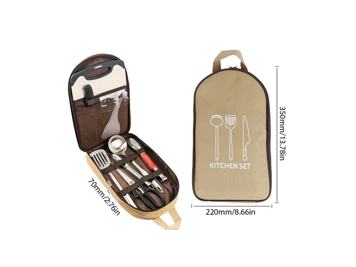 Organizador Portátil de Utensílios de Camping