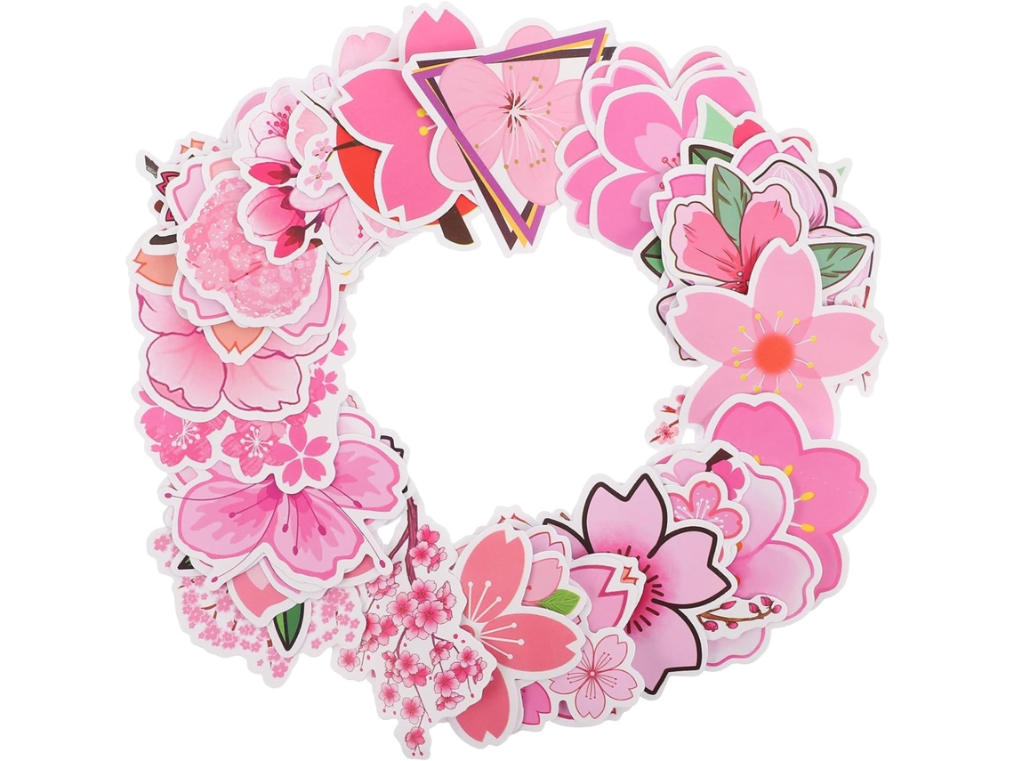 Adesivos Florais Compatíveis Com Eletrônicos E Diário 100 Em Pvc Para Decoração Diy E Personalização Elegante