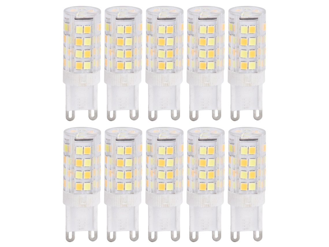 10pcs Lâmpada Led G9 220v cerâmica dimmable 3 cores | S/MARCA