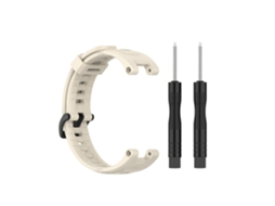 Cinto de Relógio de Silicone para Amazfit T-Rex EOOCOO na cor bege
