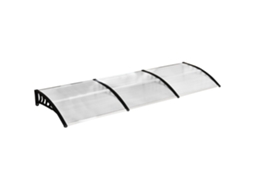 Toldo Porta Entrada 90x295cm Inclinado Uv Policarbonato VELTRIX