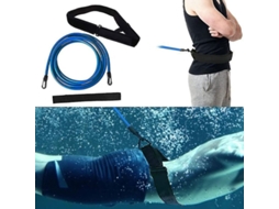 Cinto De Resistência Para Natação Ajustável Com Corda Elástica De 4m Para Treinamento Em Piscina