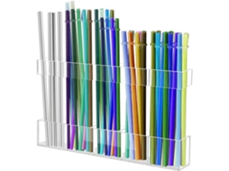 Porta Canudos Em Acrílico Para Armário | Dispensador De Canudos Transparente, Organizador Adesivo Pa Gokoco