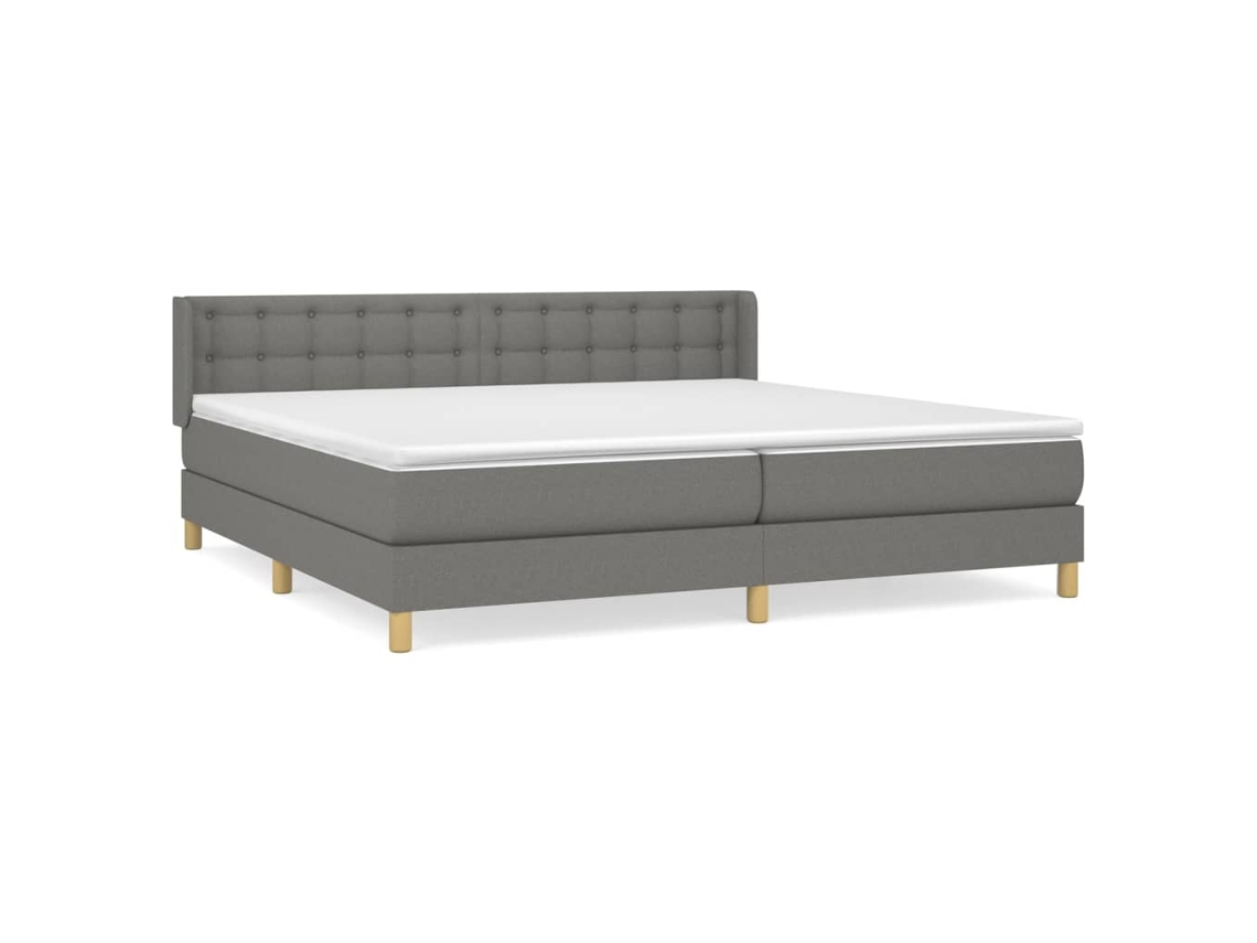Box Spring Bed, Box Spring Beds Vidaxl Cinzeto Tecido (160 X 200 Cm)