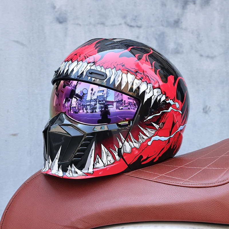 (m) Capacete Combinado 2 Em 1 Unissex, Material Abs, Certificado Dot
