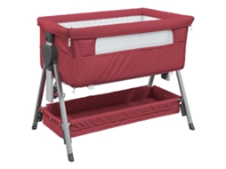Baby Bed With Mattress, Baby Beds With Mattresses Vidaxl Vermelho Linho (n/a)