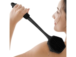 Escova Esfoliante Para As Costas Corporal Com Cabo Longo | Acessório De Limpeza E Cuidados Homens Mulheres Mobilidade