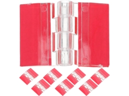 Conjunto De 8 Dobradiças Autoadesivas Acrílico Para Ferragens Armários, Tampas De Aquário, Móveis Diy, Mini Dobradiças