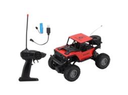Mali carro de Controle Remoto Off Road 1:18 2wd Liga 20km/h Brinquedo para Crianças Vermelho