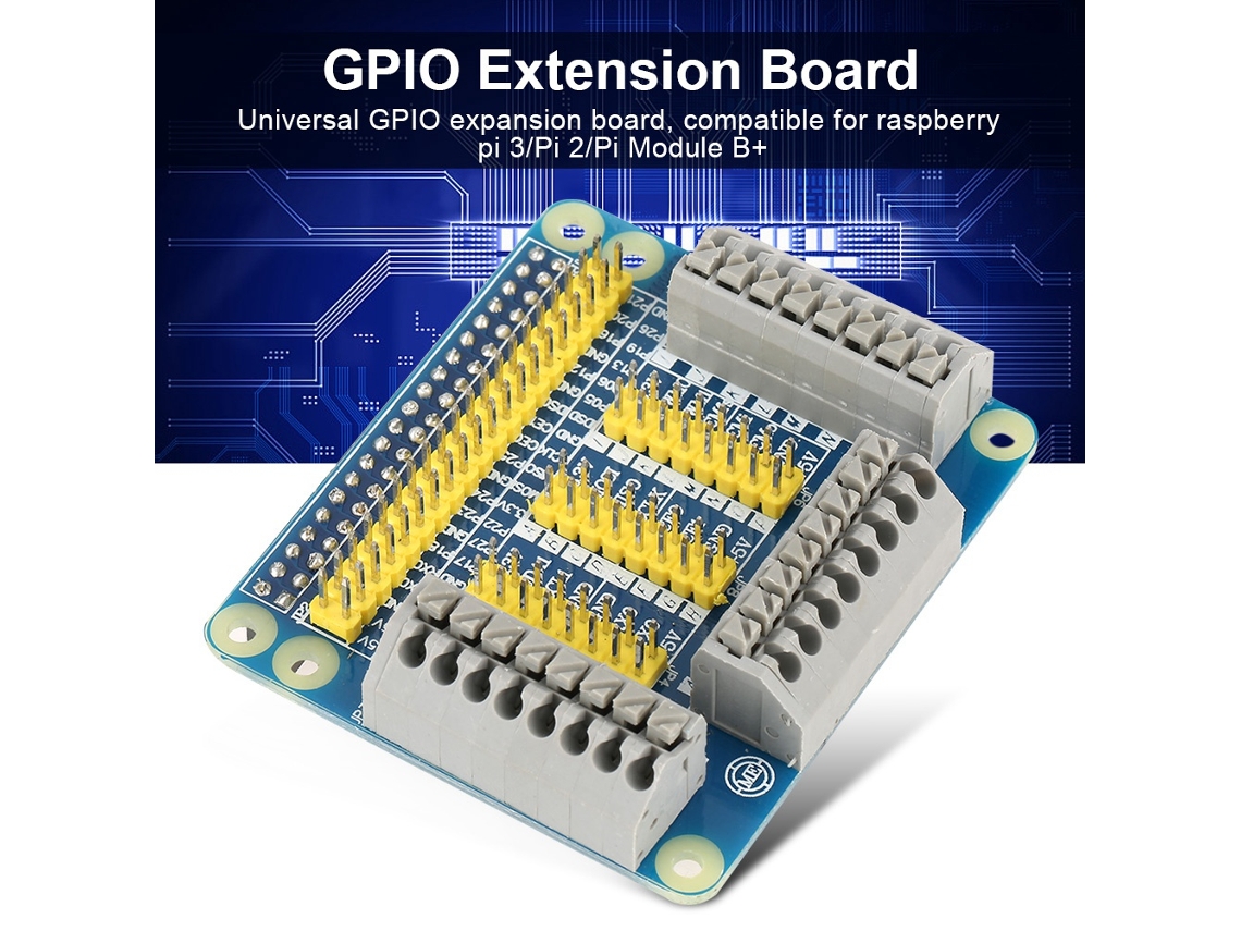 Placa De Expansão De Portas Gpio Laxiscreed Compatível Com Raspberry Pi 3/2 Model B, Expansão De Portas De 1 A 3 Filas
