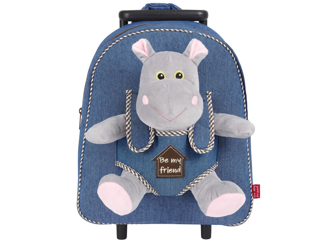 Carrinho Holly Hypopotamo Com Peluche 38cm Perletti