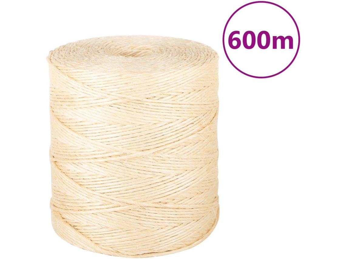Rope, Ropes Vidaxl Marrom Sisal (2 Mm X 600 M)