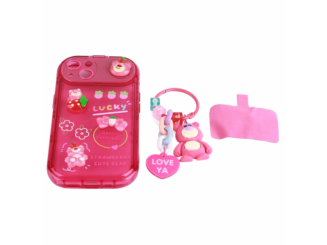 Capa de Telefone para iPhone 13 Pro Max com pingente 3D e suporte EOOCOO