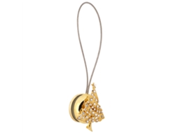 Fivela De Cortina Magnética Estilo Europeu Dourado Com Strass
